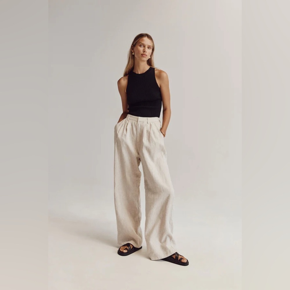 DISSH Norah Natural Linen Pants